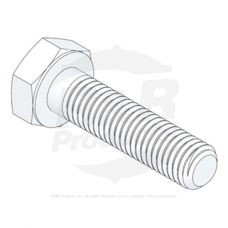 BOLT- M10 1.5X40 HH C/S ZINC 8.8  Replaces 33115-040